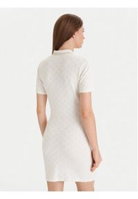 Guess Sukienka dzianinowa V5YK00 KCX12 Écru Regular Fit. Materiał: wiskoza