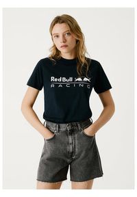 Pepe Jeans T-Shirt Red Bull Racing RL500004 Granatowy Regular Fit. Kolor: niebieski. Materiał: bawełna #5