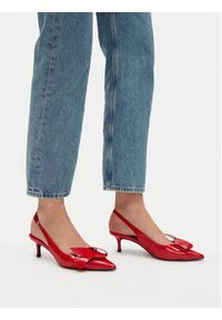 Gino Rossi - GINO ROSSI Czółenka EDEN-V2020-13-1 Czerwony. Kolor: czerwony. Materiał: skóra, lakier #8