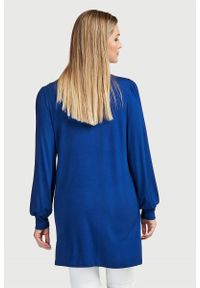 Cellbes - Jednokolorowa tunika z dżerseju. Kolor: niebieski. Materiał: jersey. Długość rękawa: długi rękaw. Długość: długie