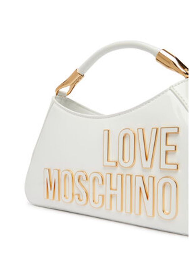 Love Moschino - LOVE MOSCHINO Torebka JC4248PP0OKE110A Biały. Kolor: biały. Materiał: skórzane