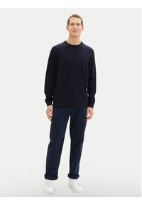 Tom Tailor Sweter 1038426 Granatowy Regular Fit. Kolor: niebieski. Materiał: bawełna #6