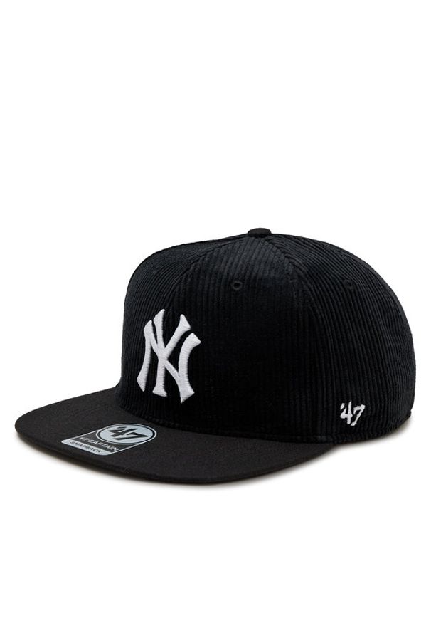 47 Brand Czapka z daszkiem MLB New York Yankees Thick Cord TT 47 B-THCCP17EWP-BK Czarny. Kolor: czarny. Materiał: materiał, akryl