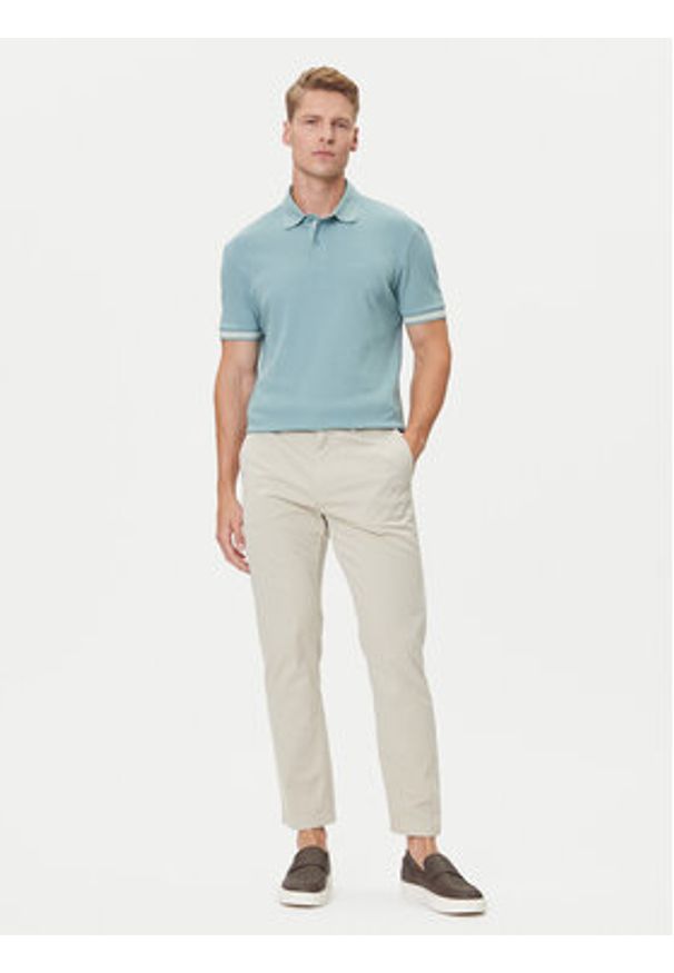 JOOP! Jeans Polo 15 JJJ-17Amare 30046012 Zielony Modern Fit. Typ kołnierza: polo. Kolor: zielony. Materiał: bawełna