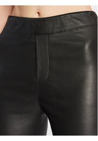 Remain Spodnie skórzane Snipe RM1509 Czarny Slim Fit. Kolor: czarny. Materiał: skóra #5