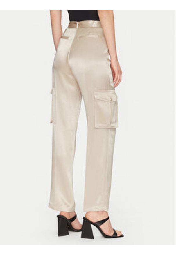 Marciano Guess Spodnie materiałowe 5RGB06 7248A Beżowy Regular Fit. Kolor: beżowy. Materiał: wiskoza