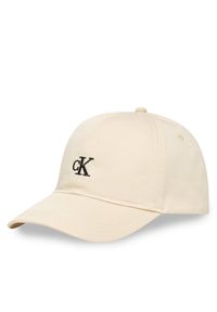 Czapka z daszkiem Calvin Klein Jeans. Kolor: kremowy #1