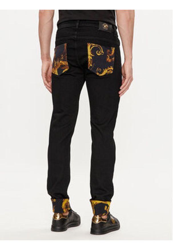 Versace Jeans Couture Jeansy 76GAB5DM Czarny Slim Fit. Kolor: czarny