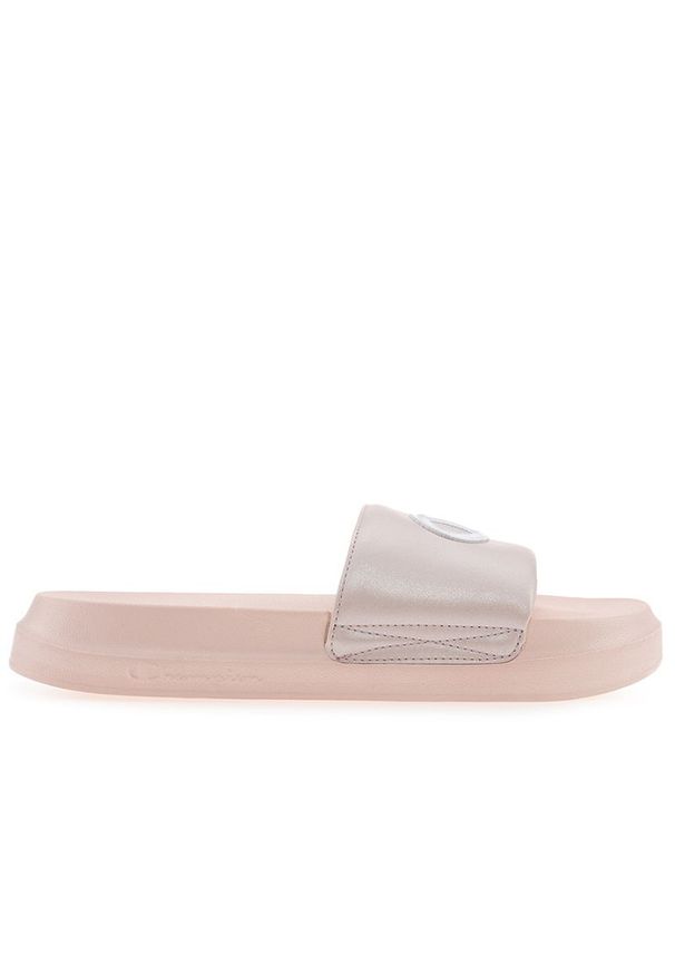 Klapki Champion Miami Platform S11561-PS127 - różowe. Zapięcie: pasek. Kolor: różowy. Materiał: materiał, syntetyk, guma. Sezon: lato. Obcas: na platformie