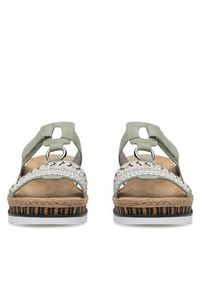 Rieker Klapki V79M6-52 Zielony. Kolor: zielony. Materiał: syntetyk #5