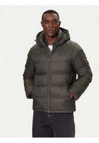 Calvin Klein Jeans Kurtka puchowa LV04RC518G Khaki Regular Fit. Kolor: brązowy. Materiał: syntetyk #1
