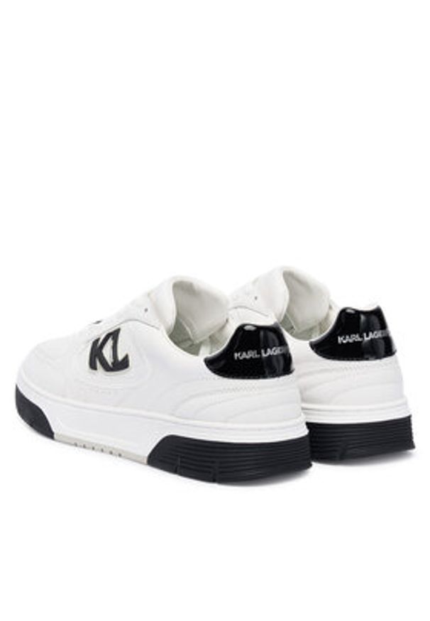 Karl Lagerfeld - KARL LAGERFELD Sneakersy KL53025 Biały. Kolor: biały. Materiał: skóra