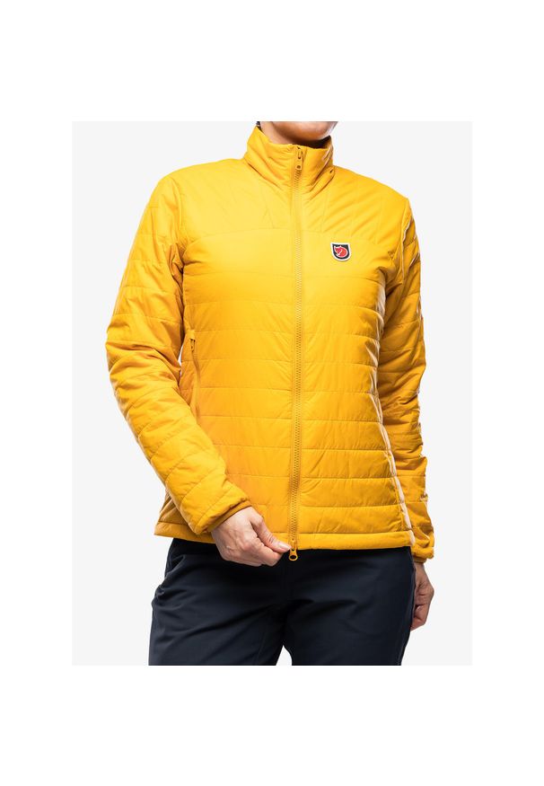 Fjällräven - Kurtka zimowa damska Fjallraven Expedition X-Latt Jacket. Kolor: żółty. Sezon: zima. Sport: turystyka piesza