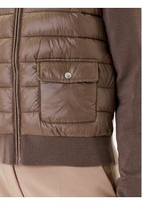 TOMMY HILFIGER - Tommy Hilfiger Kurtka bomber WW0WW46741 Brązowy Regular Fit. Kolor: brązowy. Materiał: syntetyk #6