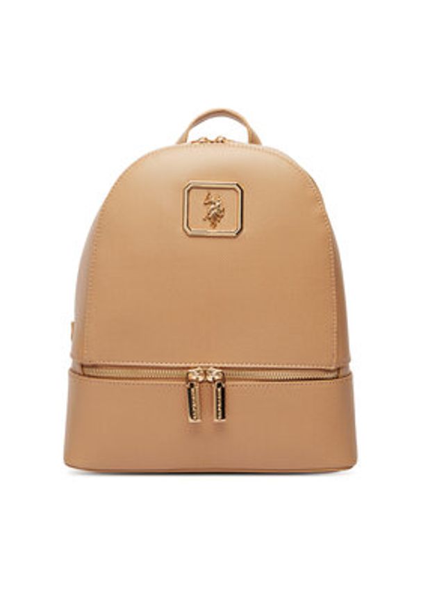 U.S. Polo Assn. Plecak BEUXT8790WVP Beżowy. Kolor: beżowy. Materiał: skóra