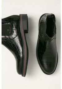 GANT - Gant - Sztyblety skórzane Maliin. Nosek buta: okrągły. Kolor: czarny. Materiał: skóra. Szerokość cholewki: normalna. Wysokość obcasa: bez obcasa #3