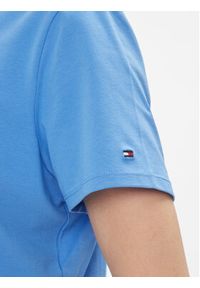 TOMMY HILFIGER - Tommy Hilfiger T-Shirt 1985 Reg Mini Corp Logo C-Nk Ss WW0WW37877 Niebieski Regular Fit. Kolor: niebieski. Materiał: bawełna