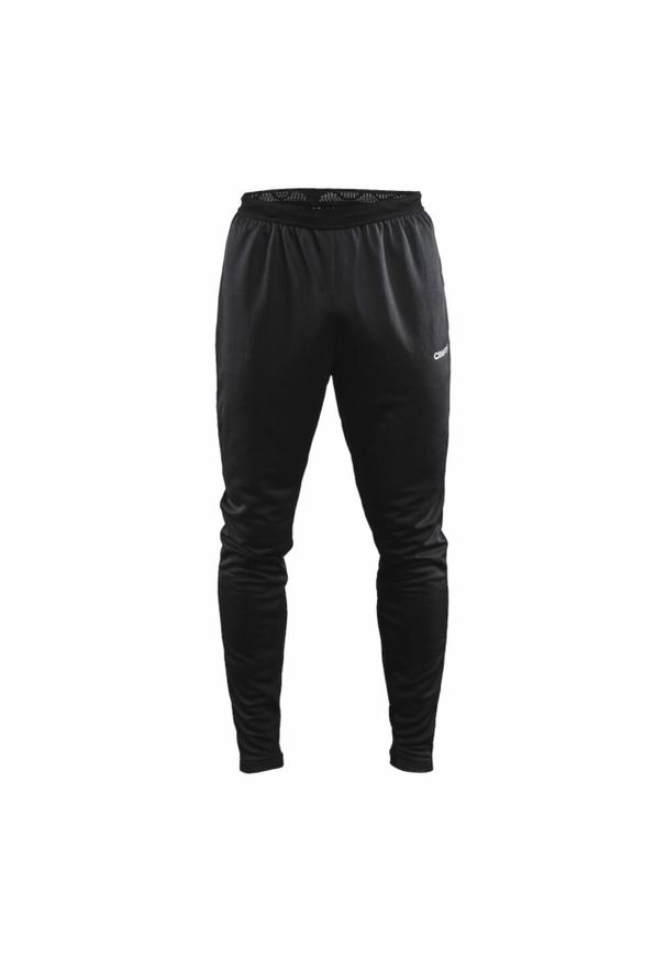 Spodnie treningowe męskie Craft Evolve Slim. Kolor: czarny. Materiał: dresówka. Sport: fitness