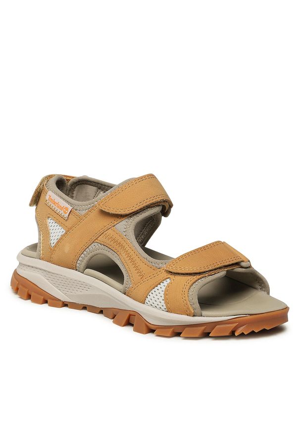 Sandały Timberland Lincoln Peak Strap Sandal TB0A5XD82311 Wheat Leather. Kolor: żółty