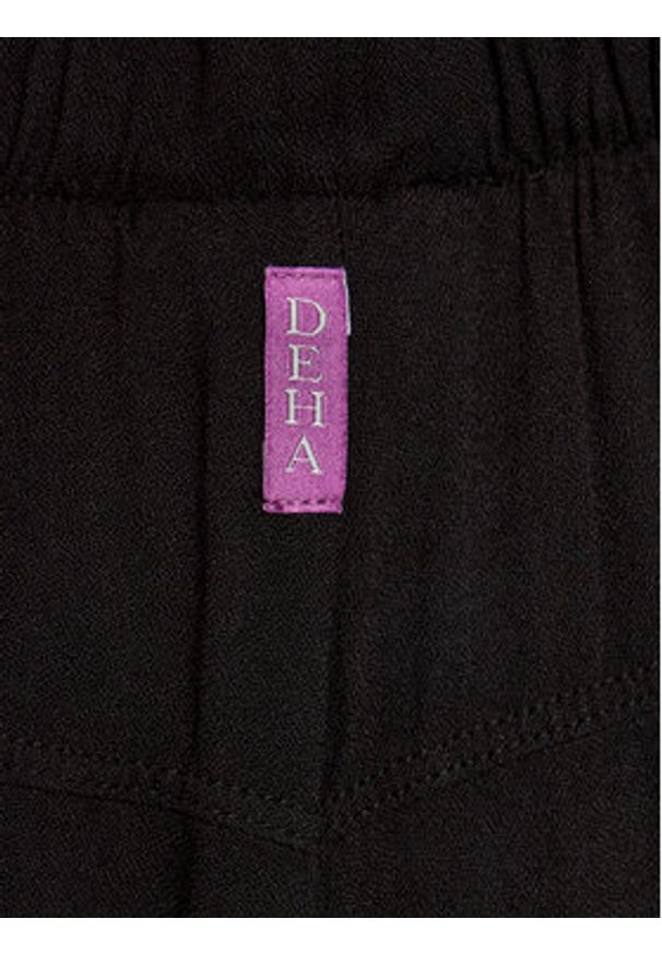 Deha Bermudy A00637 Czarny Regular Fit. Kolor: czarny. Materiał: wiskoza