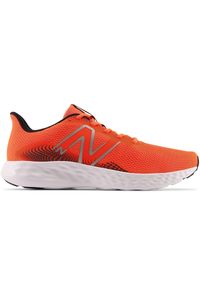 Buty męskie New Balance M411LH3 – pomarańczowe. Kolor: pomarańczowy. Materiał: guma, syntetyk, materiał. Szerokość cholewki: normalna. Sport: fitness