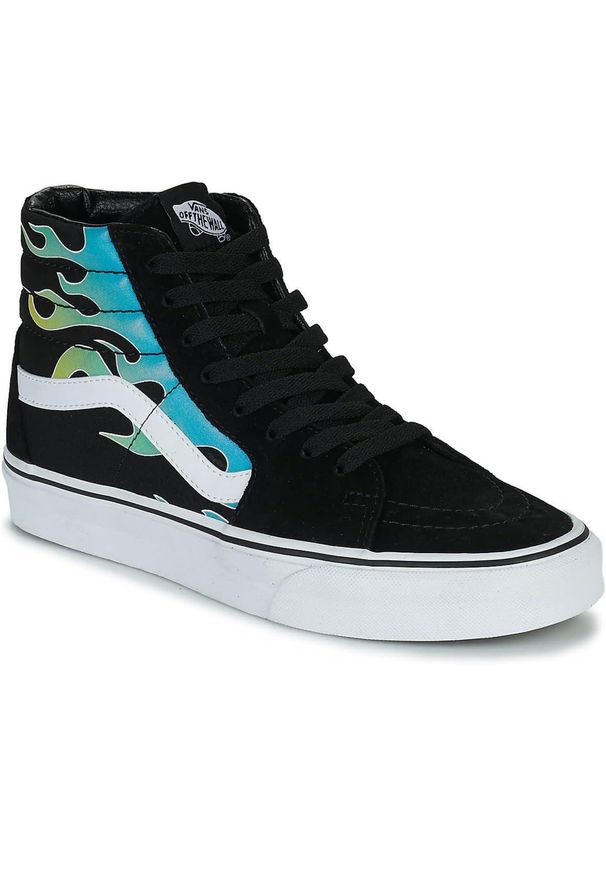 Buty do chodzenia męskie Vans Sk8-Hi wysokie. Kolor: czarny. Model: Vans SK8. Sport: turystyka piesza