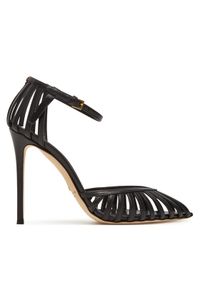 Elisabetta Franchi Szpilki SA-19L-52E2-V580 Czarny. Kolor: czarny. Materiał: skóra. Obcas: na szpilce