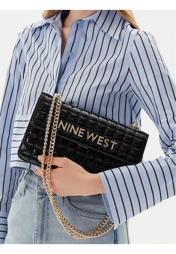 Nine West Torebka EO-Glamercy-Glamour-LX10059 Czarny. Kolor: czarny. Styl: glamour