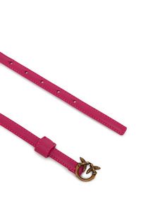 Pinko - PINKO Pasek Damski Love Berry H1 Belt PE 25 PLT01 102148 A0F1 Różowy. Kolor: różowy. Materiał: skóra #3