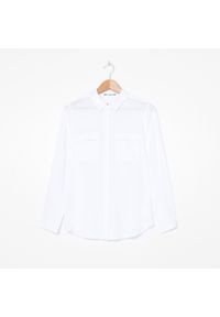 House - Wiskozowa koszula z kieszeniami - Biały. Kolor: biały. Materiał: wiskoza #1