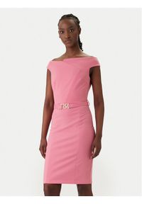 Rinascimento Sukienka koktajlowa CFC0127755003 Różowy Slim Fit. Kolor: różowy. Materiał: syntetyk. Styl: wizytowy #1