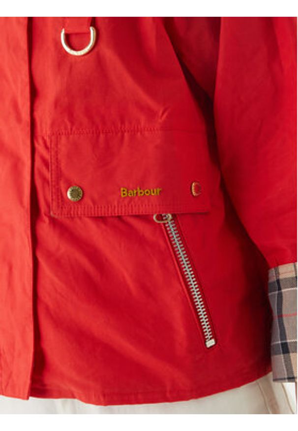 Barbour Kurtka przejściowa Mackworth LCA0398RE51 Czerwony Regular Fit. Kolor: czerwony. Materiał: bawełna