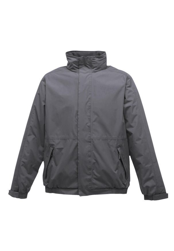 Regatta - Wodoodporna wiatroszczelna kurtka Dover (izolacja termo-ochronna) (Seal Szary /. Kolor: czarny, szary, wielokolorowy. Materiał: poliester, softshell, materiał. Sport: turystyka piesza