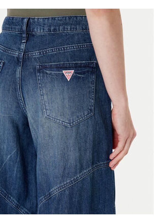 Guess Jeansy W5YA2F D5R0D Niebieski Baggy Fit. Kolor: niebieski