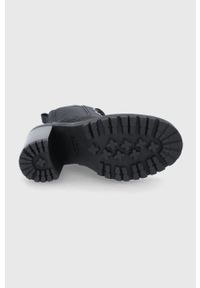 Coach - Botki. Nosek buta: okrągły. Kolor: czarny. Materiał: guma. Obcas: na obcasie. Wysokość obcasa: średni