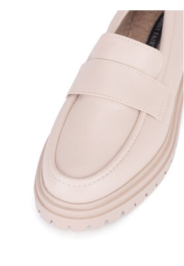 Jenny Fairy Loafersy WS5195-43 Beżowy. Kolor: beżowy. Materiał: skóra