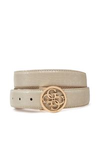 Guess Pasek Damski BW9225 P5230 Beżowy. Kolor: beżowy. Materiał: skóra