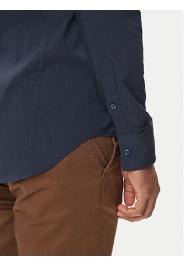G-Star RAW - G-Star Raw Koszula Uniform D25176-D321 Granatowy Slim Fit. Kolor: niebieski. Materiał: syntetyk