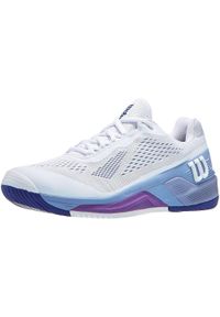 Buty tenisowe damskie Wilson Rush Pro 4.0. Kolor: wielokolorowy, biały, niebieski, fioletowy. Sport: tenis