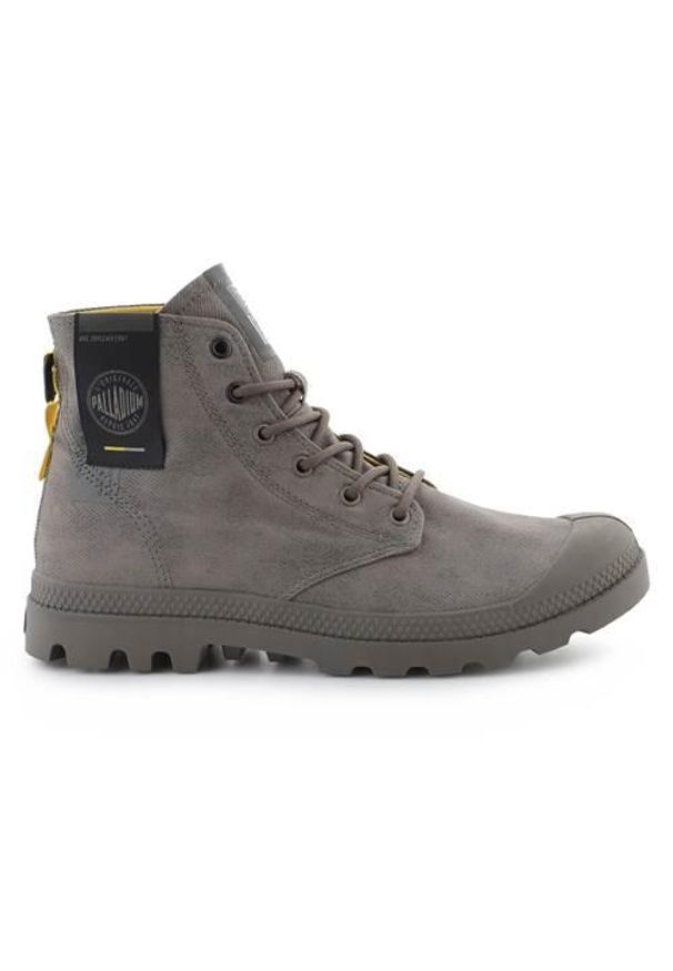 Buty do chodzenia męskie Palladium Pampa Surplus Major. Zapięcie: sznurówki. Kolor: szary. Materiał: tkanina, materiał, syntetyk. Szerokość cholewki: normalna. Sport: turystyka piesza