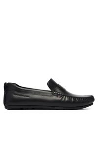 TOMMY HILFIGER - Tommy Hilfiger Mokasyny Core Hilfiger Leather Driver FM0FM05790 Czarny. Kolor: czarny. Materiał: zamsz, skóra #1