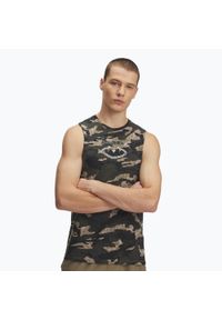 Koszulka Under Armour Project Rock Camo Tank. Kolor: zielony. Styl: rockowy #1