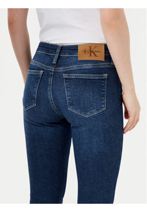 Calvin Klein Jeans Jeansy J20J224491 Granatowy Skinny Fit. Kolor: niebieski