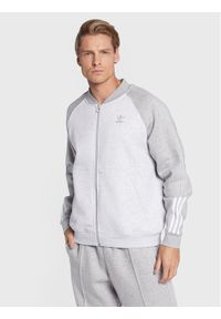 Adidas - adidas Bluza Fleece Sst HI2995 Szary Relaxed Fit. Kolor: szary. Materiał: bawełna, syntetyk #1
