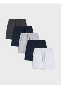Sinsay - Bawełniane szorty dresowe 5 pack - szary. Kolor: szary. Materiał: bawełna, dresówka #1