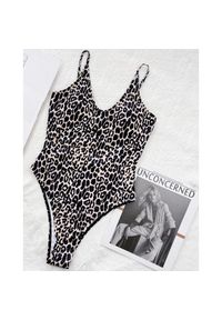 Intica - Strój kąpielowy wiązany z wzorem w leoparda Kisha. Materiał: tkanina #1
