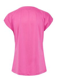 Kaffe T-Shirt Kalise 10504040 Różowy Regular Fit. Kolor: różowy. Materiał: syntetyk #10