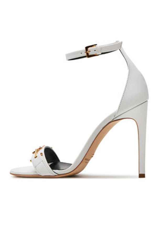 Elisabetta Franchi Sandały SA-07L-41E2-V490 Biały. Kolor: biały. Materiał: skóra