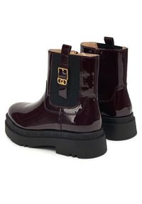 Liu Jo Botki Love 63 SF5067 EX004 Bordowy. Kolor: czerwony. Materiał: skóra #3