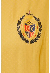 DKNY - Dkny - Koszulka nocna. Kolor: żółty. Materiał: tkanina #2